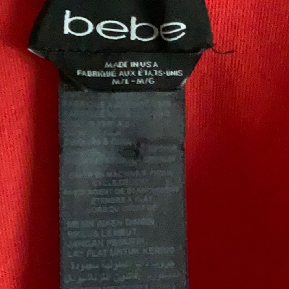 RED BEBE DRESS